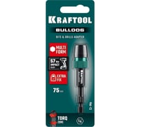 Адаптер с жесткой автоматической фиксацией для шуруповертов KRAFTOOL Bulldog 150 мм 26785-150