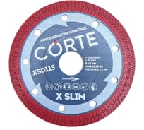 Диск алмазный CORTE X SLIM для УШМ 22.2 мм, 115x1.2x10 мм XSD115