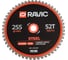 Диск пильный по стали Ravic 255x2.2/1.8x25.4 мм, Z=52 210.0255 2