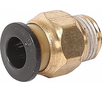 Фитинг трубки ПВХ Крал прямой (наружная резьба) М10х1-6мм ЛАТУН (10 шт) 2812