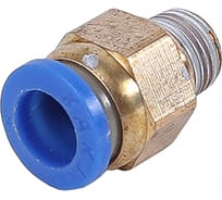 Фитинг трубки ПВХ Крал прямой (наружная резьба) М10х1-8 мм ЛАТУН (10 шт) 3057