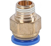 Фитинг трубки ПВХ Крал прямой (наружная резьба) М12х1.25-12 мм ЛАТУН (10 шт) 3062