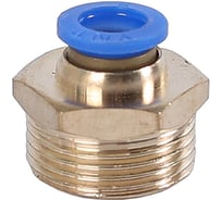 Фитинг трубки ПВХ Крал прямой (наружная резьба) М22х1.5- 8мм (10 шт) 3532