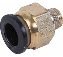 Фитинг трубки ПВХ Крал прямой (наружная резьба) М10х1-10мм ЛАТУН (10 шт) 3058