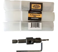 Фреза-зенкер по дереву со сверлом Ironwood 6.35x2.5x10 мм и 6.35x3х10 мм, комплект из 2 штук E56967