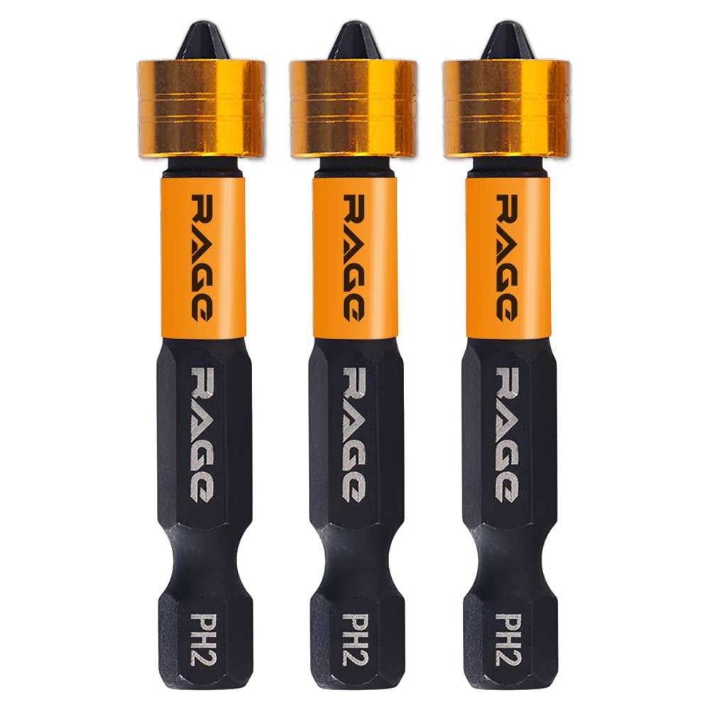 БитысмагнитнымограничителемRAGEPH2x50мм3штдляДСПгипсокартона554199