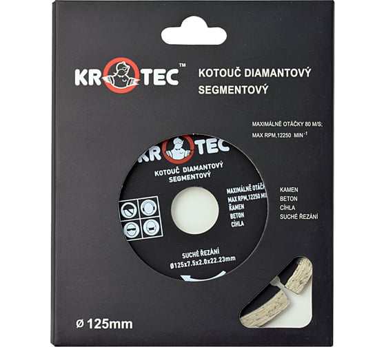 Диск алмазный сегментный (125x22.2 мм) KROTEC 5606002