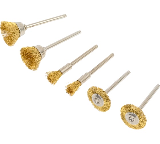 Набор щеток для гравера латунных WORTEX 1335684 1