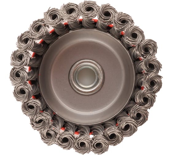 Кордщетка чашеобразная жесткая крученая SPRAVA М14 100мм ( 2 штуки ) 4814773001296
