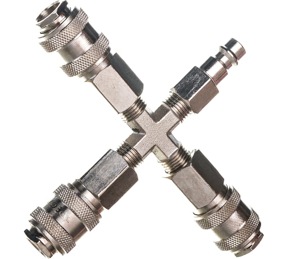 Разветвитель пневматический на 3 выхода со штуцером Pegas pneumatic 3304