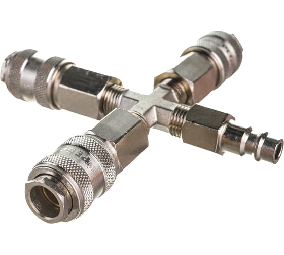 Разветвитель пневматический на 3 выхода со штуцером Pegas pneumatic 3304