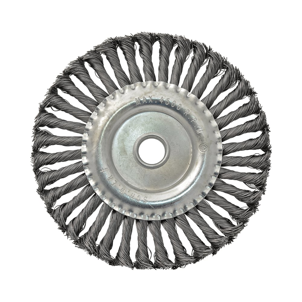 Щетка радиальная плоская (200 мм; крученая проволока 0.5 мм) для УШМ ...