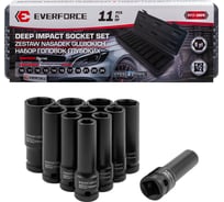 Набор головок ударных глубоких EVERFORCE 11 предметов 1/2 6pt EF-4117-5MPB(65468)