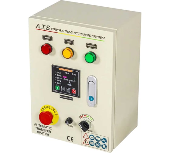 АВР однофазный Powerac для дизель генератора box15DSE (6.0-15 кВт) ATS15DSE 1