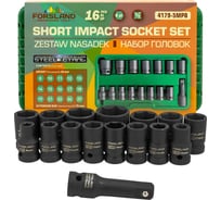 Набор головок ударных Forsland 16 предметов 1/2DR 6 граней Forsland-4179-5MPB(65463)