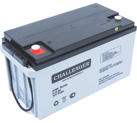 Батарея аккумуляторная свинцово-кислотная герметизированная (12 В; 65 Ач) CHALLENGER A12-65