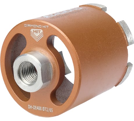 Сверло алмазное для подрозетников DH-DE400 (72/65 мм; M16; 6 сегментов) Адель ДУУ00005755