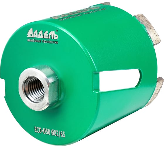 Сверло алмазное для подрозетников ECO-D50 (82/65 мм; M16; 5 сегментов) Адель ДУУ00005809 1