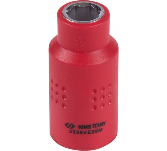 Головка торцевая диэлектрическая шестигранная (9 мм; 3/8") KING TONY 3335VE09M
