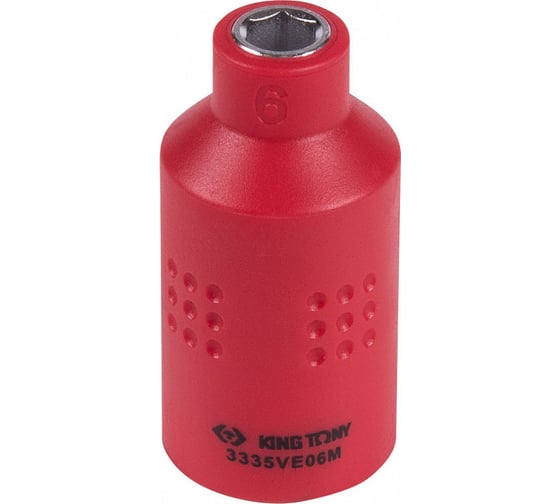 Головка торцевая диэлектрическая шестигранная (6 мм; 3/8") KING TONY 3335VE06M 1