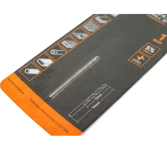 Сверло по металлу HSS-Co (1х12х34 мм) AEG AAKHSSCBT1-0 4932479321