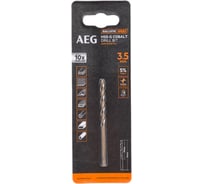 Сверло по металлу HSS-Co (3.5х39х70 мм) AEG AAKHSSCBT3-5 4932479327