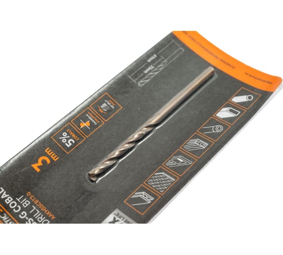 Сверло по металлу HSS-Co (3х33х61 мм) AEG AAKHSSCBT3-0 4932479325