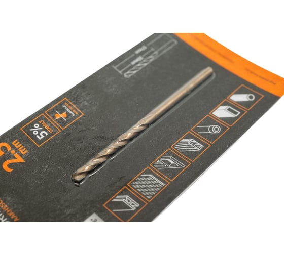 Сверло по металлу HSS-Co (2.5х30х57 мм) AEG AAKHSSCBT2-5 4932479324