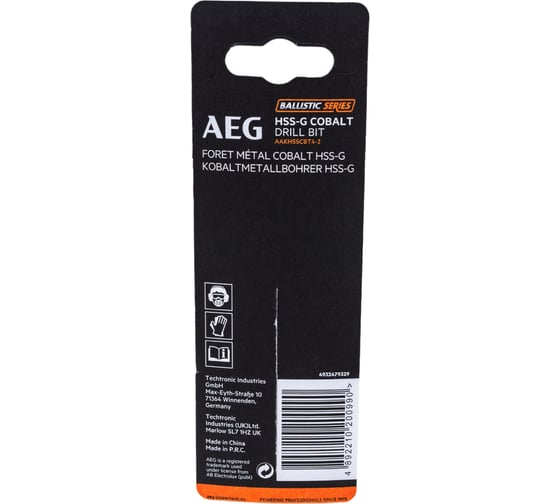 Сверло по металлу HSS-Co (4.2х43х75 мм) AEG AAKHSSCBT4-2 4932479329