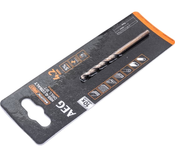 Сверло по металлу HSS-Co (4.2х43х75 мм) AEG AAKHSSCBT4-2 4932479329