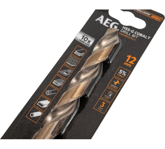 Сверло по металлу HSS-Co (12х101х151 мм) AEG AAKHSSCBT12-0 4932479342