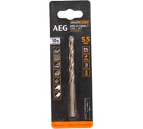 Сверло по металлу HSS-Co (5.5х57х93 мм) AEG AAKHSSCBT5-5 4932479333