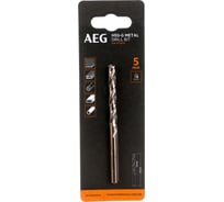 Сверло по металлу HSS-G (5х52х86 мм) AEG AAKHSSG05 4932479310