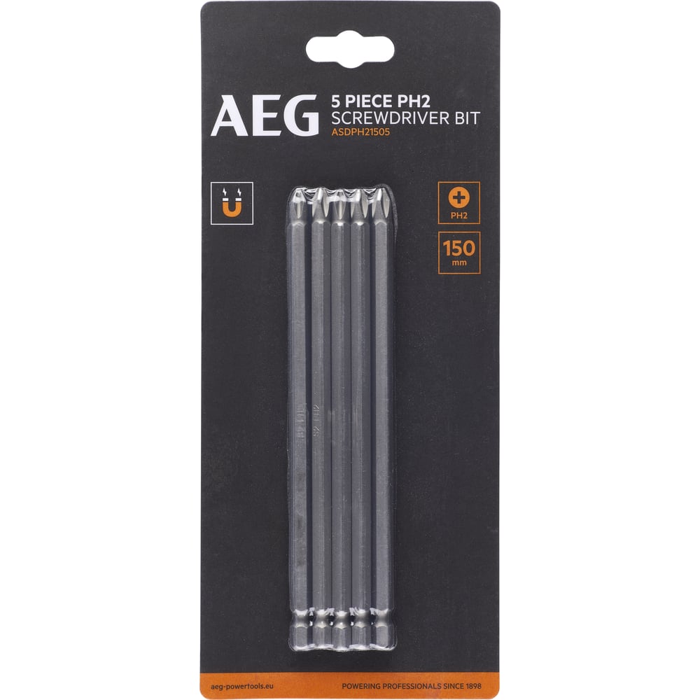 Биты 5 шт, РН2, 150 мм AEG ASDPH21505 4932479506 - выгодная цена ...