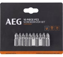 Биты 10 шт, PZ2, 25 мм AEG ASDPZ22510 4932479522