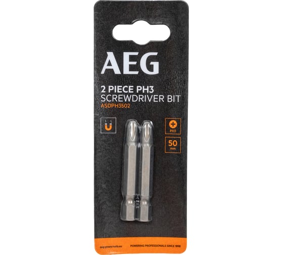 Биты 2 шт, РН3, 50 мм AEG ASDPH3502 4932479526