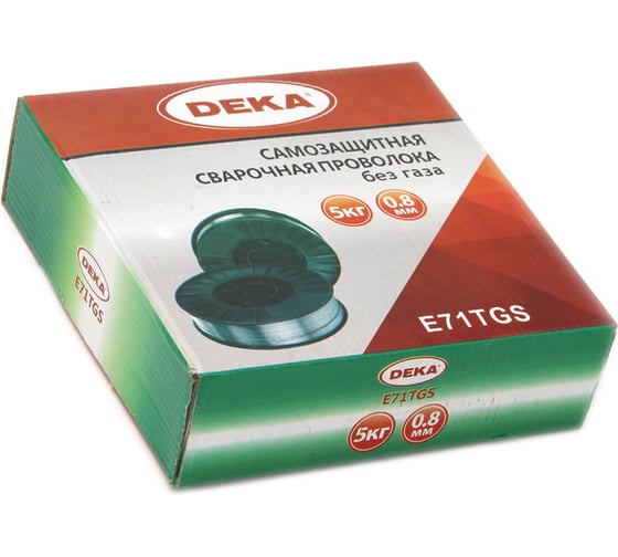 Проволока порошковая E71TGS (0.8 мм; 5 кг) DEKA СТ000001764
