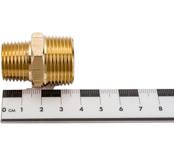 Ниппель Профитт латунный переходной пневмо 3/4" НР х 1/2" НР 9276324