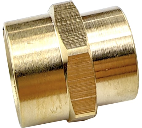 Муфта Профитт латунная переходная пневмо 1/2" ВР х 3/8" ВР 9276010