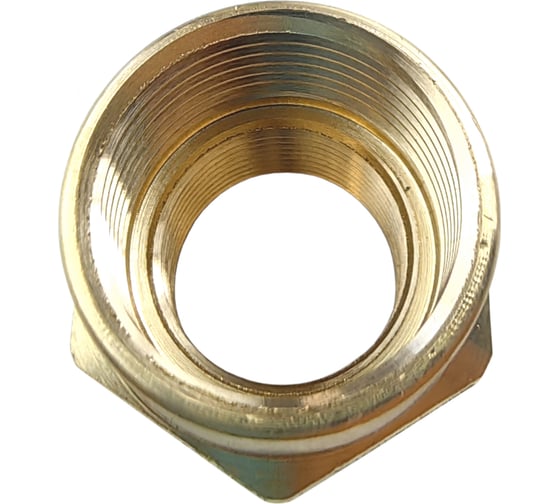Муфта Профитт латунная переходная пневмо 1/2" ВР х 3/8" ВР 9276010