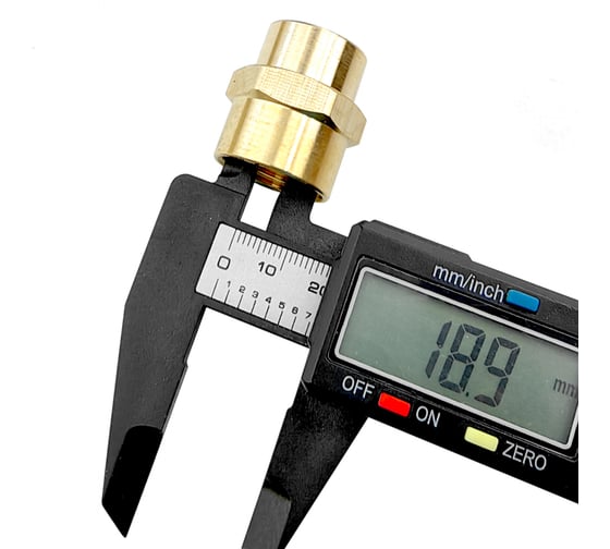 Муфта Профитт латунная переходная пневмо 1/2" ВР х 3/8" ВР 9276010