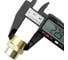Муфта Профитт латунная переходная пневмо 1/2" ВР х 3/8" ВР, 10 шт 9276027 6