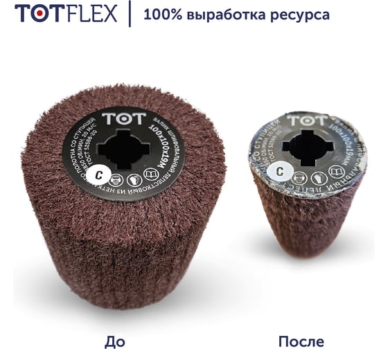 Шлифовальный валик нетканый (100х100х19 мм; AVF VERY FINE) TOTFLEX 4631159668764