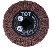 Валик шлифовальный (100х100х19 мм; AC60 COARSE+P60) TOTFLEX 4631159668771