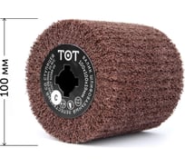 Шлифовальный валик нетканый (100х100х19 мм; AM MEDIUM) TOTFLEX 4631159668740