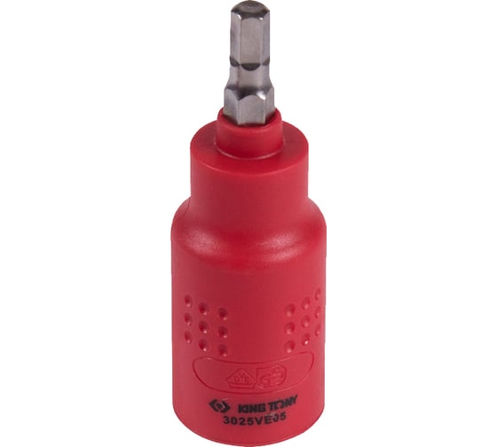 Насадка торцевая диэлектрическая HEX (5х65 мм; 3/8") KING TONY 3025VE05 1