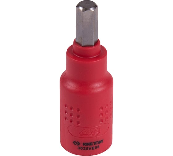 Насадка торцевая диэлектрическая HEX (8х65 мм; 3/8") KING TONY 3025VE08 1