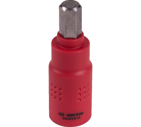 Насадка торцевая диэлектрическая HEX (10х65 мм; 3/8") KING TONY 3025VE10 1