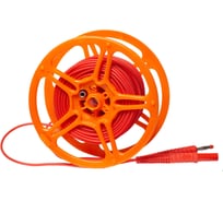 Провод измерительный с разъёмами банан на катушке (20 м; красный) SONEL WAPRZ020REBBSZ