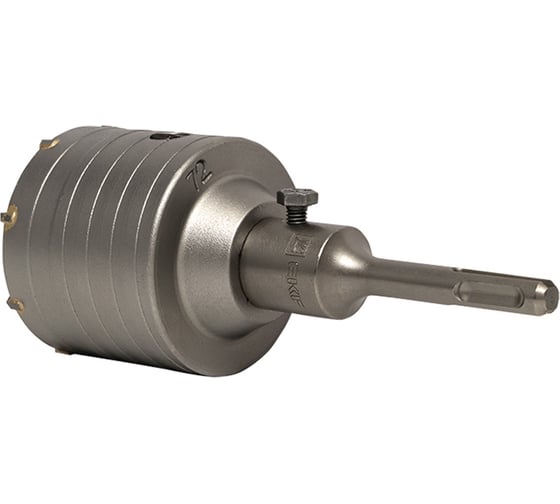 Коронка буровая по бетону с оснасткой Master TCT-72 (72 мм; М22; SDS-plus) EKF tct-72-m22